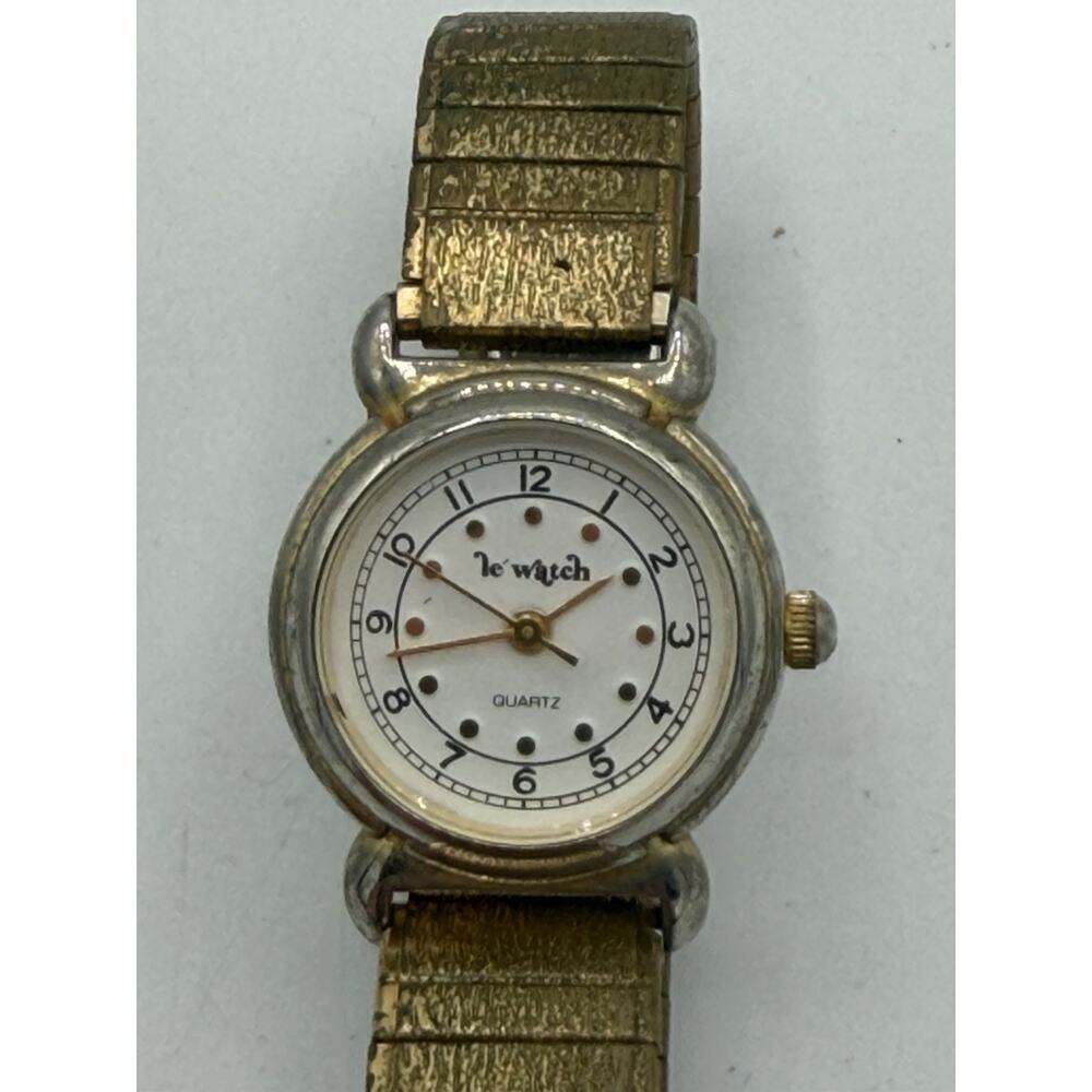 Ladies Le Watch by QuinTel Elegant Gold Tone With expandable metal stretch band